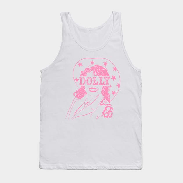 Dolly Parton Tank Top by Taylor Thompson Art